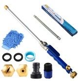 Jet Nozzle Power Washer for Garden Hose, High Pressure Hose Nozzle with 2 Jet Different Nozzle and Hose Quick Connectors for Car, Patio, 18 Inch