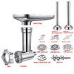 Metal Food Grinder Attachments for KitchenAid Stand Mixers Meat Grinder Sausage Stuffer Silver Machine Mixer Not Included