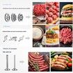 Metal Food Grinder Attachments for KitchenAid Stand Mixers Meat Grinder Sausage Stuffer Silver Machine Mixer Not Included
