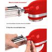 Spaghetti Cutter Pasta Attachment for KitchenAid Stand Stainless Steel Accessories Machine Mixer Not Included
