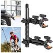 6+9 inch 1.2m Selfie Stick Motorcycle Bike Handlebar Mount Insta360 X5 X4 X3 X2 X ONE RS Double Clamp Umbrella Third Person Cycling Video Christmas Gift
