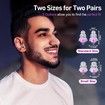 High Fidelity Concert Ear Plugs, Noise Cancelling Silicone Ear Plugs 2 Pairs Great for Concerts Loud Music, Musicians, Motorcycles, Purple