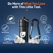 High Fidelity Concert Ear Plugs, Noise Cancelling Silicone Ear Plugs 2 Pairs Great for Concerts Loud Music, Musicians, Motorcycles, Black