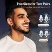 High Fidelity Concert Ear Plugs, Noise Cancelling Silicone Ear Plugs 2 Pairs Great for Concerts Loud Music, Musicians, Motorcycles, Black