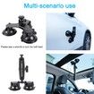 Suction Car Mount for Insta360 x5,x4,x3,x2,x,One RS,R Compatible with GoPro Max Camera 5 in 1 Suction Mount Kit (Includes 44.9-inch Selfie Stick)