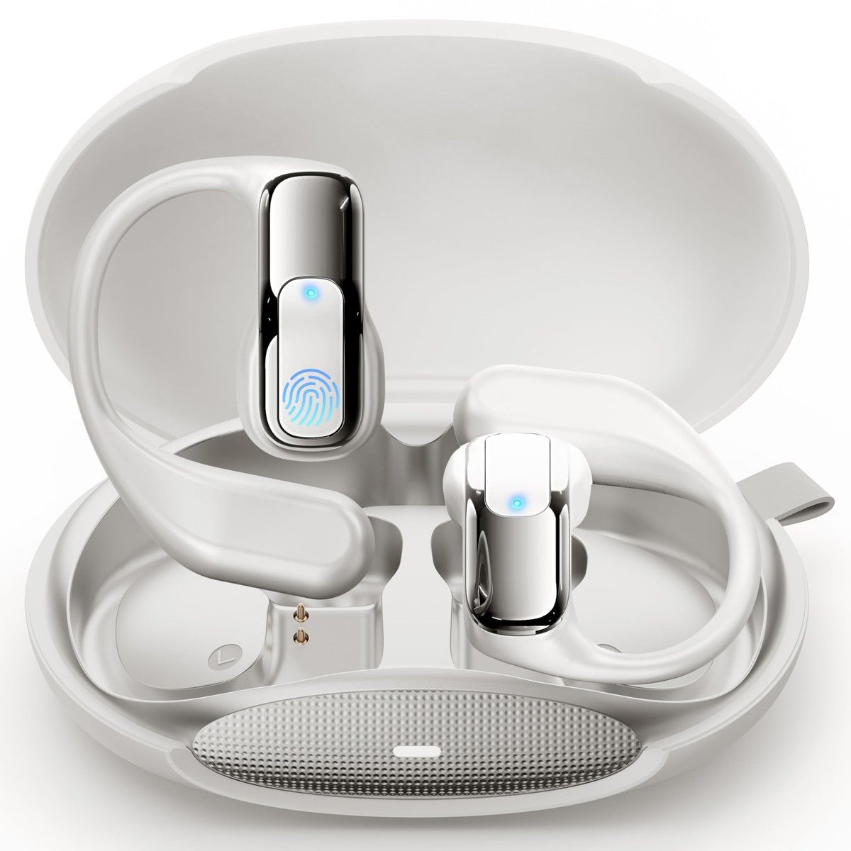 AI Language Translator Earbuds,OWS Real-Time 3-in-1 Translation Earbuds 144 Languages & Accents,Translation Device for Travel Business Learning,White