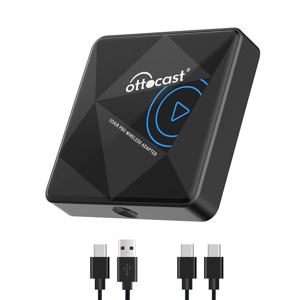 Pro Wireless CarPlay Adapter for iPhone, Version Wired to Wireless CarPlay Dongle, Dual-Band WiFi, Low Latency