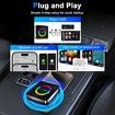 Wireless Carplay Adapter for iPhone with Netflix YouTube Tiktok TF Card, AI Box Carplay Adapter and Android Auto Dongle Easy to Setup