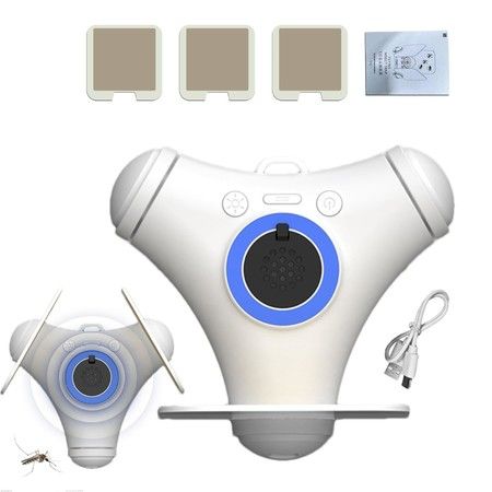 Fly Attractant Trap,USB Charging Fly Catcher Zapper,Safe Portable Electronic Fly Trap,No Noise Gnats Zapper Light for Home,Hotel,Bedroom,Living Room