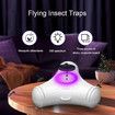 Fly Attractant Trap,USB Charging Fly Catcher Zapper,Safe Portable Electronic Fly Trap,No Noise Gnats Zapper Light for Home,Hotel,Bedroom,Living Room