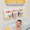 Bath Toy Storage Bag,Hanging Bath Toy Storage Net Mesh Bag,Toy Storage and Sorting Great for Bathroom Organizer Color White