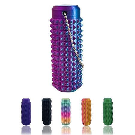 Little Ouchies Fidget,Pocket Mini Fidget Toy,3D Printed Venting Key Pendant,1pcs Spiky Grippie Stim Keychain,Novelty Gifts for Friends