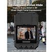128GB Real 4K Body Cameras with Audio and Video Recording, 160 Degree Wide Angle Lens Bodycam with Dual Microphone for Security, Police