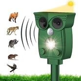 Solar Animal Repellent Ultrasonic,Rat Repeller,Bird Repeller,Cat,Rat,Dog,Bird,Fox,Etc,Outdoor Animal Repeller With Flashing Led Light