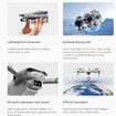 Drone with 6K Camera Brushless Motor Drone, GPS WIFI FPV Fold Quadcopter With 2 Batteries Toys For Boys