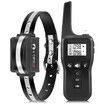 Bark Collar with Remote Control, 3300Ft Training Collar with Beep, Vibration, IPX7 Waterproof Dog Training Collars for Small Medium Large Dogs, Black