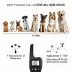 Bark Collar with Remote Control, 3300Ft Training Collar with Beep, Vibration, IPX7 Waterproof Dog Training Collars for Small Medium Large Dogs, Black