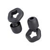 Silicone Ear Plugs for Sleeping, Washable and Reusable Noise Cancelling Reduction Earplugs for Swimming, Snoring, Working, Black