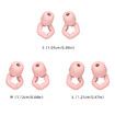 Silicone Ear Plugs for Sleeping, Washable and Reusable Noise Cancelling Reduction Earplugs for Swimming, Snoring, Working, Pink