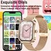 Smart Watch for Women,Android Smartwatch for Phones (Make Calls),1.75 Inch HD Fitness Tracker Watch with Sleep Monitor,110+ Sport Modes Fitness Watches