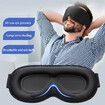 3D Sleep Eye Mask With Bluetooth Headphones,Headphones For Side Sleepers,Adjustable,Thin Stereo Speakers Perfect For Sleeping,Color Black