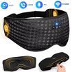 3D Sleep Eye Mask With Bluetooth Headphones,Headphones For Side Sleepers,Adjustable,Thin Stereo Speakers Perfect For Sleeping,Color Black