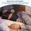 3D Sleep Eye Mask With Bluetooth Headphones,Headphones For Side Sleepers,Adjustable,Thin Stereo Speakers Perfect For Sleeping,Color Black