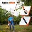 Manual Pole Saw Tree Pruner 8M Extendable High Branch Trimmer Cutter Pruning Trimming Handsaw Sharp Steel Blades Shearing Scissors Fibreglass Rods