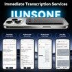 AI Voice Recorder,Note Voice Recorder with Transcribe Summarize Two-Way Translation,112 Languages,App Control,64GB Memory