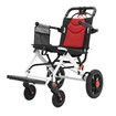 12 Inch Folding Wheelchair Mobility Disability Aid Equipment Portable PU Wheel Travel Lightweight Elderly Rear Hand Brakes Auswheel