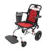 12 Inch Folding Wheelchair Mobility Disability Aid Equipment Portable PU Wheel Travel Lightweight Elderly Rear Hand Brakes Auswheel