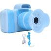Kids Camera for Age 3 Up, 2 Inch Display 28MP Camcorder with Flash for Vlog with Flash, 360 Degree Rotatable Lens, Blue