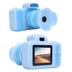 Kids Camera for Age 3 Up, 2 Inch Display 28MP Camcorder with Flash for Vlog with Flash, 360 Degree Rotatable Lens, Blue