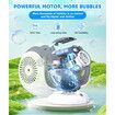 Bubble Machine,Automatic Bubbles Blower,360 Degree Oscillation & 75 Degree Adjustment,Bubble Toys with LED Light