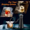 Cocktail Smoker Kit,Smoking Gun Food Smoker with Cup Lid and 4 Flavors Wood Chips,Handheld Portable Drink and Food Smoker Infuser for Cocktails Meat,Black