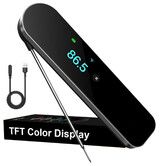 0.5s Ultra Fast Instant Read Meat Thermometer,TFT Color Screen,IP67 Waterproof,Rechargeable