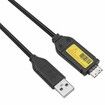 USB Camera Cable Compatible with Samsung Digital Camera PL20, PL50, PL100, PL120, WB210, ST65, ST90, Replacement for SUC-3 Data and Charging Cable