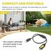 USB Camera Cable Compatible with Samsung Digital Camera PL20, PL50, PL100, PL120, WB210, ST65, ST90, Replacement for SUC-3 Data and Charging Cable