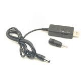 USB to DC 12V Step Up Power Cable 60 CM , DC Jack 5.5 x 2.5mm and 3.5 x 1.35mm USB Boost Converter with LED Indicator