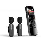 32GB High-Definition Digital Voice Recorder with Wireless Microphone - Portable for Meetings, Lectures, and Interviews
