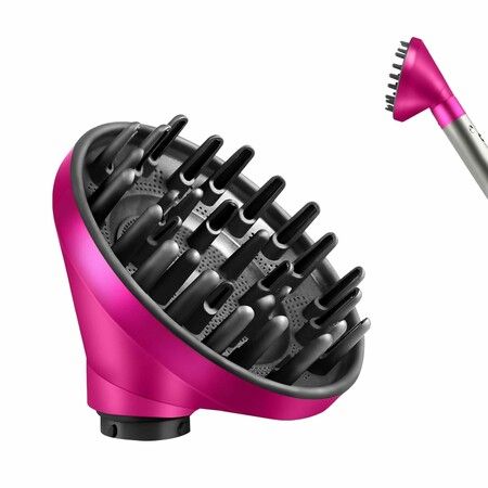 Diffuser for Dyson Airwrap Attachment, Converting for Dyson Airwrap Styler To Hair Dryer Diffuser Nozzle Attachment, for Dyson Airwrap HS01 HS05, Rose Red