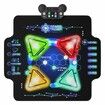 Wireless Bluetooth Dance Mats with Light Up 4-Buttons Music with 4 Game Modes and 5 Levels Dance Game Toy Gift for Kids Ages 3-12 Year