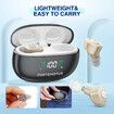 Hearing Aids for Seniors Severe Hearing Loss,16-Channel Digital Hearing Aid with Intelligent Noise Reduction,Invisible Hearing Amplifier With Charging Case