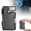 Rechargeable EDC Flashlight,Powerful RGB Flashights,400 Lumens Portable Flat Mini Flashlights,IP68 Waterproof Small Keychain Flashlight BLACK