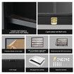 Sports Card Display Case UV Graded Wall Mounted Cabinet NBA Basketball Football Baseball Hockey PSA Comic Pokemon Game Trading Cards Holder Lockable