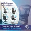 2Pcs Memory Foam Office Chair Arm Pads, Office Chair Armrest Covers Provide Elbow Cushion and Relieve Pressure