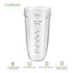 Blender Replacement Parts for Ninja, 24oz Ninja Blender Cups with ToGo Lids, 7 Fins Extractor Blade, Compatible with Nutri Ninja Auto iQ Blenders BL2012