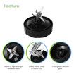 Blender Replacement Parts for Ninja, 24oz Ninja Blender Cups with ToGo Lids, 7 Fins Extractor Blade, Compatible with Nutri Ninja Auto iQ Blenders BL2012
