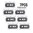 7 Pcs Blank Cassette Tapes 60 Minute Recordable Clear Audio Cassette Tape for Speech Music Recording, Audio Tapes