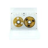 Blank Cassette Tape, 50 Minutes Recording, Normal Bias Double Sided, Metal Sound Cassette Tape with Transparent Box